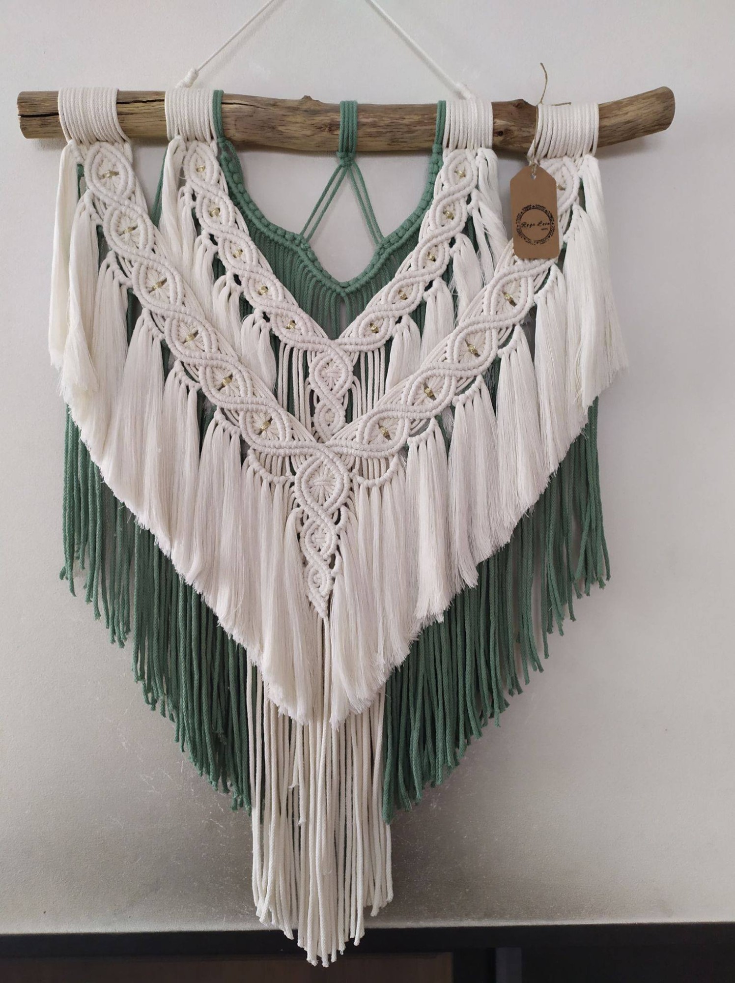 dekoracja ścienna makrama