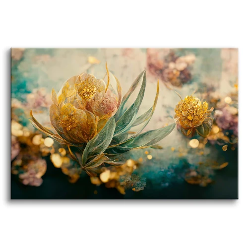 wydruk na płótnie kwiaty