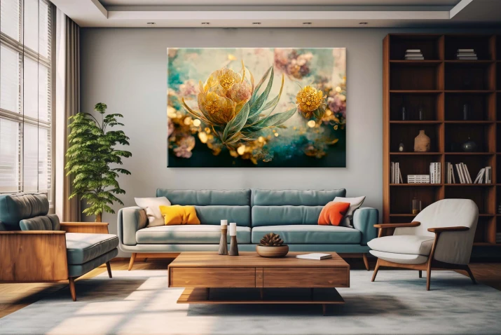 wydruk na płótnie kwiaty