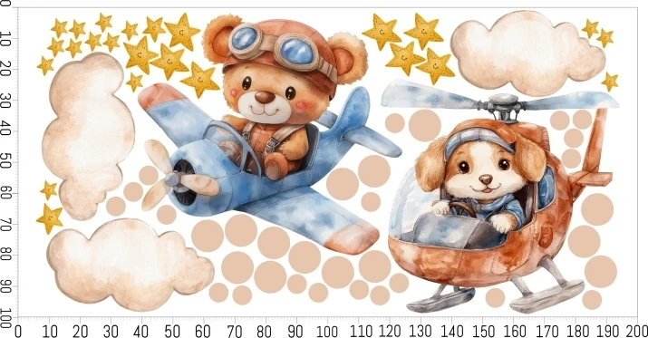 Naklejki na ścianę misie