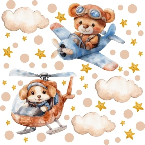 Naklejki na ścianę misie