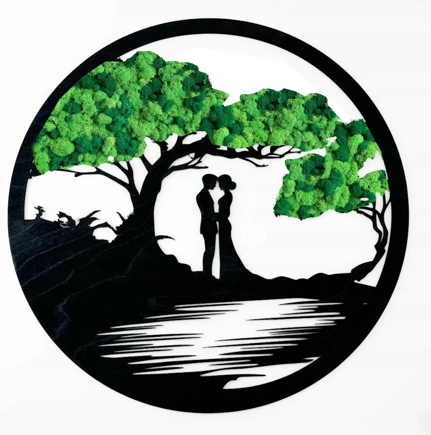 obraz z chrobotkiem para