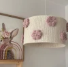 Lampa do pokoju dziecka Ozdobny abażur kwiaty