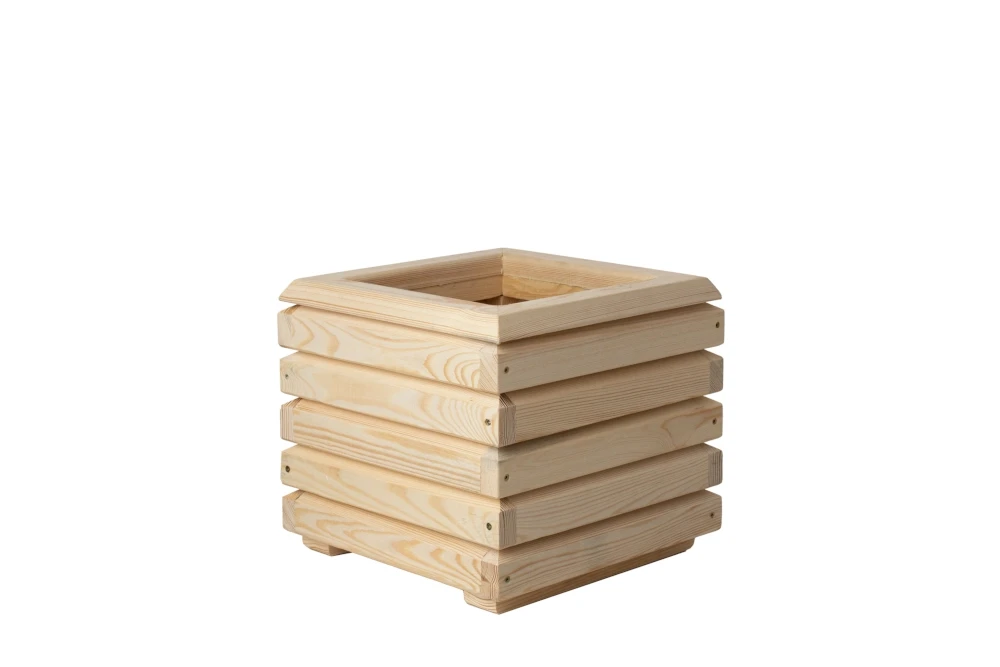 Drewniana donica osłonka