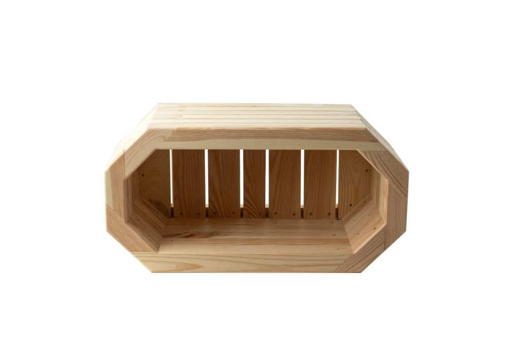 Drewniana donica ośmiokątna