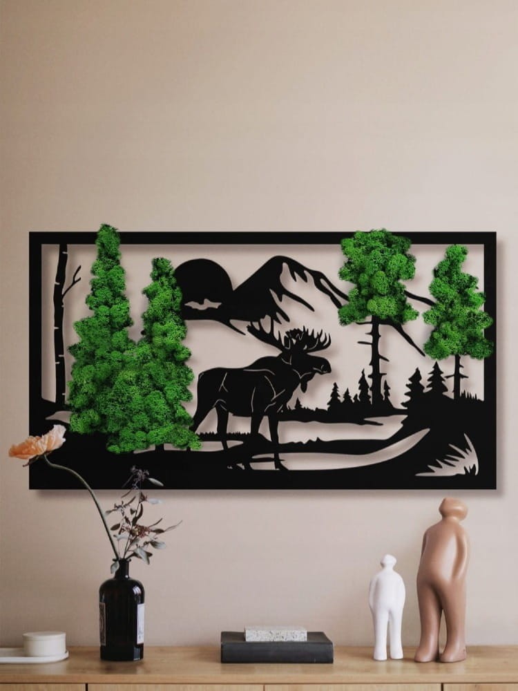 ażurowy obraz z chrobotkiem