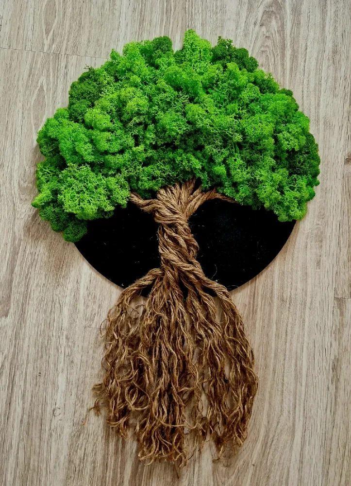 drzewko szczęścia z chrobotkiem