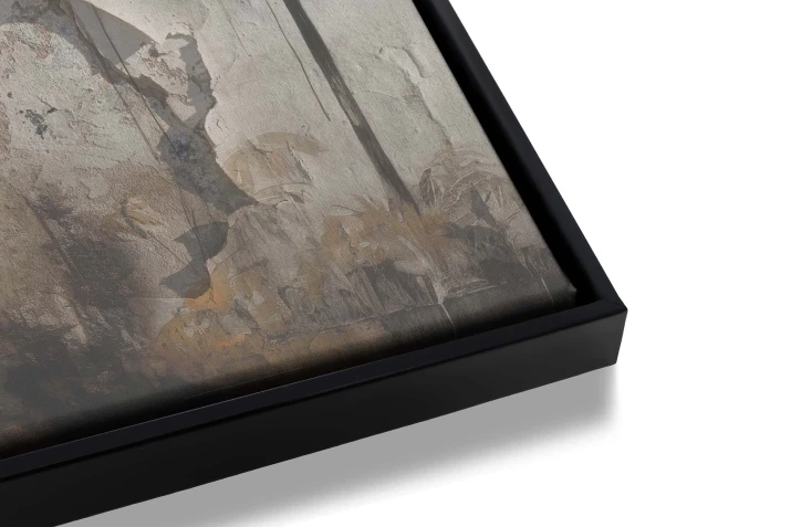 obraz na płótnie w czarnej ramie