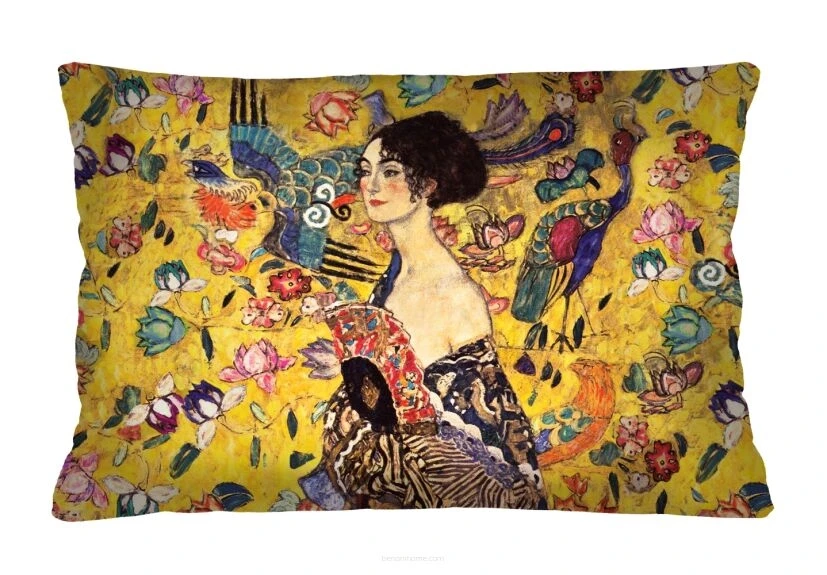 welurowa poduszka lady