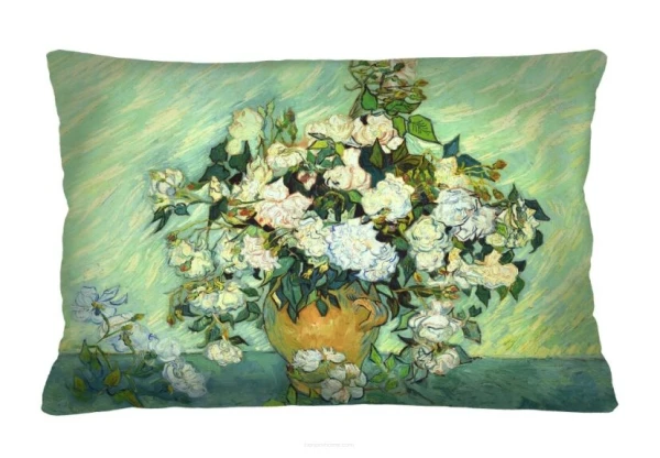 Welurowa poduszka Róże Van Gogh