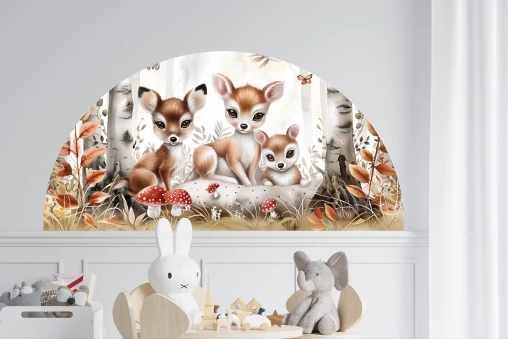 Naklejka na ścianę las