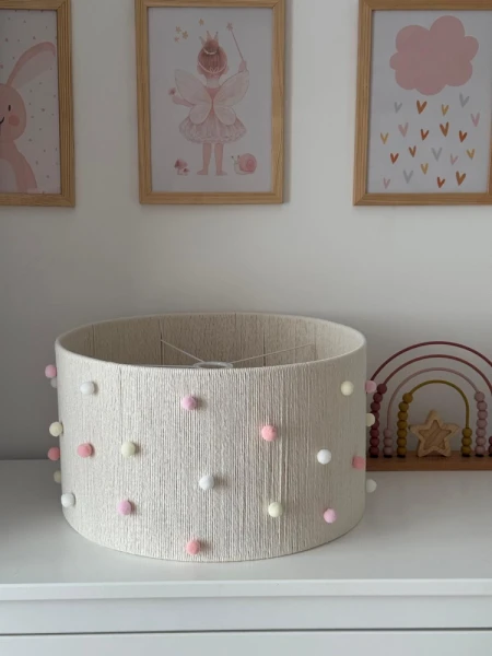 Lampa abażur sznurkowy | do pokoju dziecka 45 cm