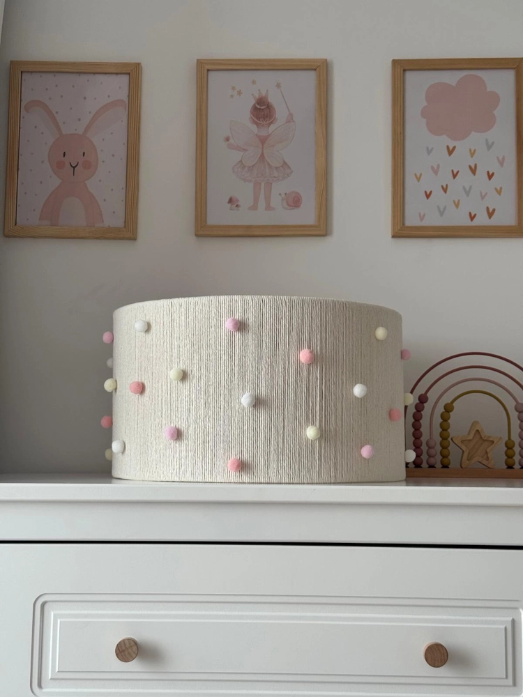 Lampa abażur sznurkowy | do pokoju dziecka 45 cm