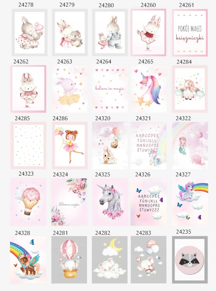 Plakaty do pokoju dziecka