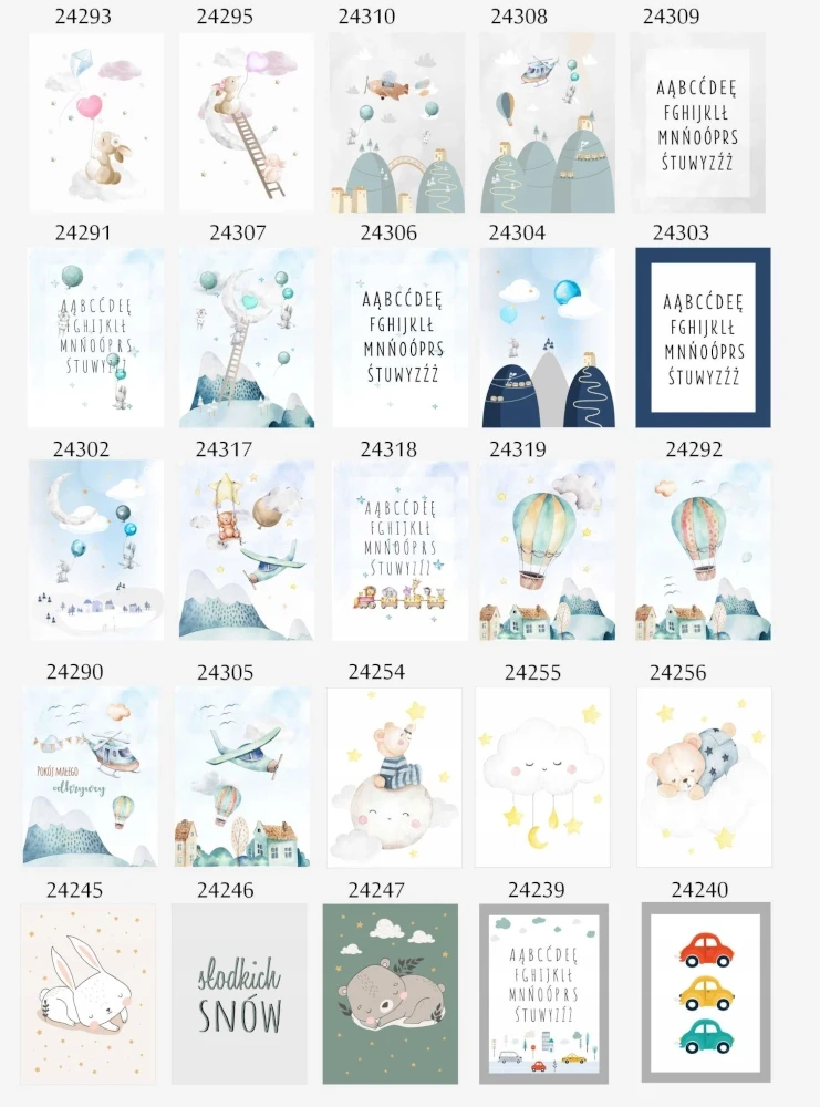 Plakaty do pokoju dziecka