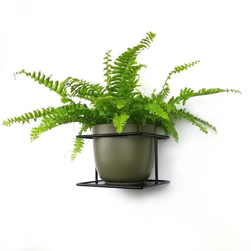 kwietnik wiszący czarny koszyk