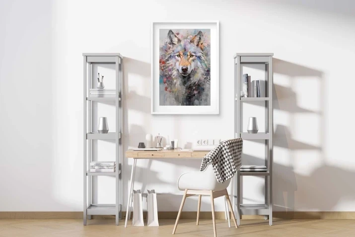 plakat wilk do pokoju dziecka