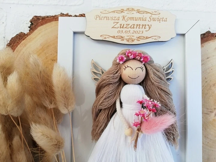 Pamiątka komunii Aniołek