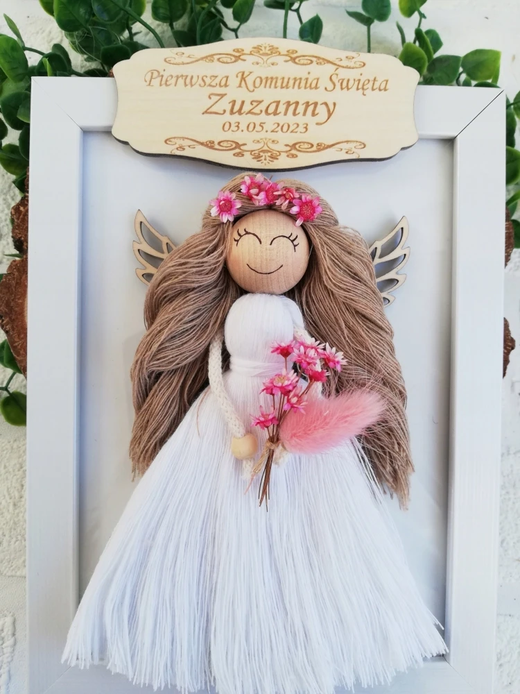 Pamiątka komunii Aniołek