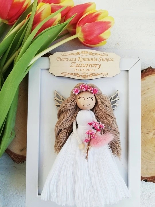 Pamiątka komunii  Aniołek