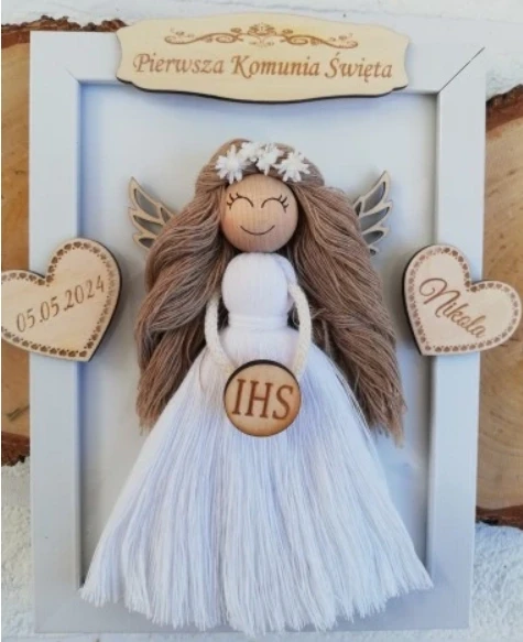 Pamiątka Komunii Aniołek
