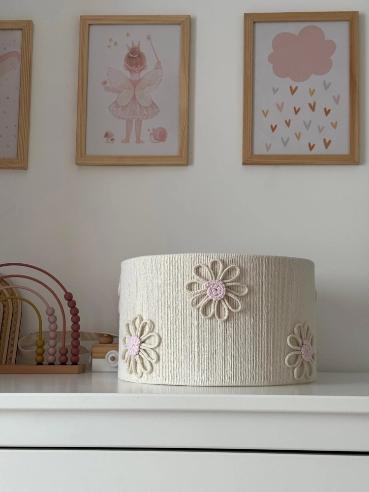 abażur sznurkowy handmade