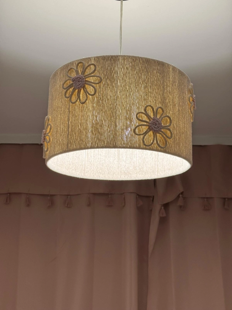 lampa z abażurem handmade