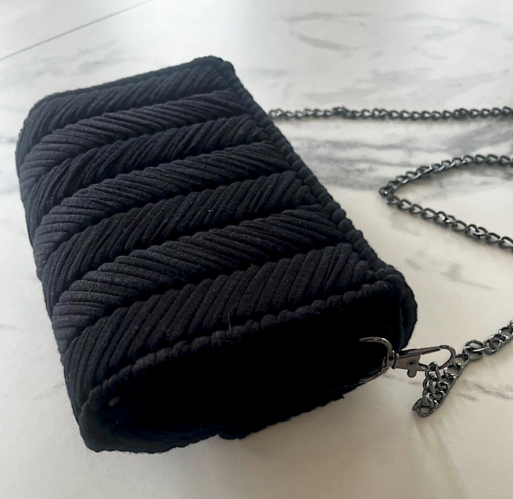 czarna Torebka handmade