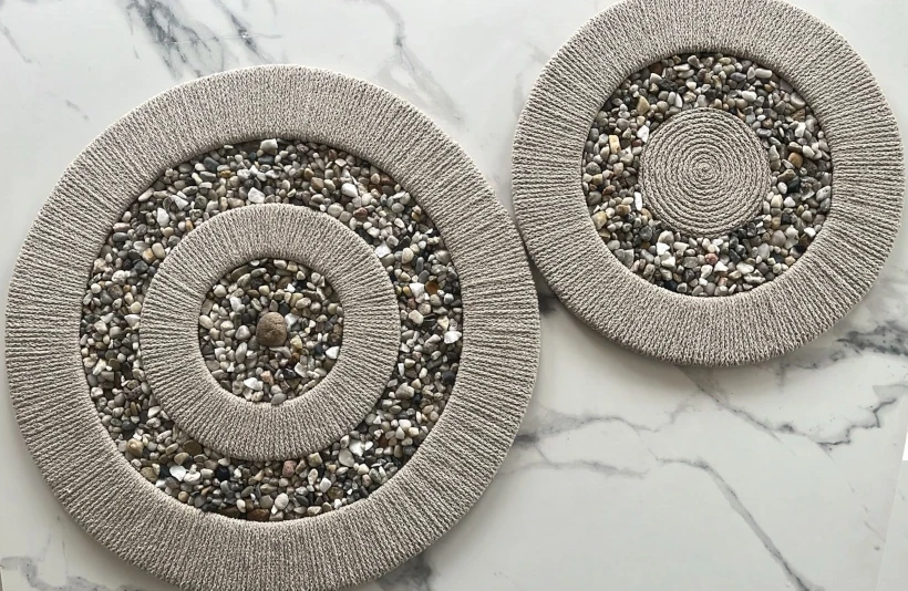 Okrągły obraz boho