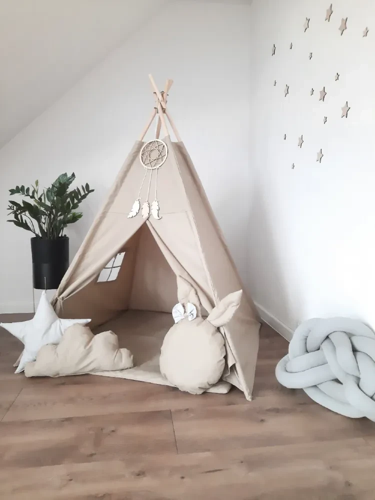 Tipi z matą 4x poduszki  boho