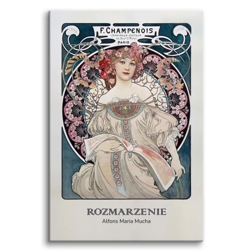 Obraz Rozmarzenie | reprodukcja grafiki Alfonsa Muchy