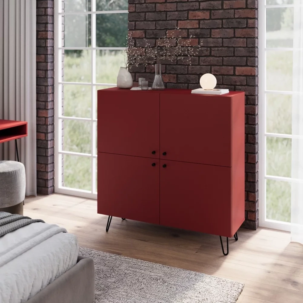 Komoda KEMI czerwony