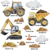 Naklejki na ścianę | naklejka koparka, traktor