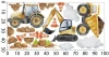 Naklejki na ścianę | naklejka koparka, traktor