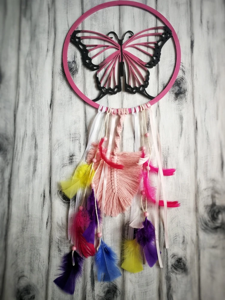Łapacz snów makrama piórka rękodzieło