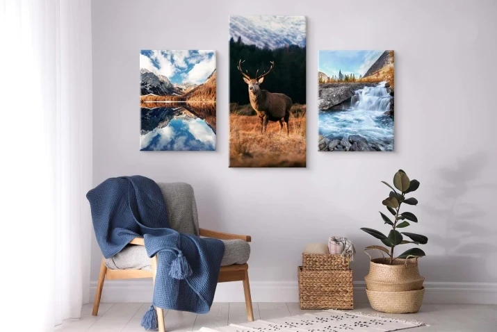 Tryptyk | Obraz na płótnie | Grafika góry