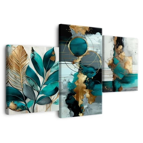 Tryptyk | Obraz na płótnie | Grafika abstrakcja