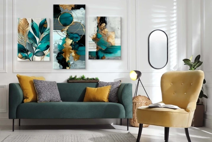 Tryptyk | Obraz na płótnie | Grafika abstrakcja