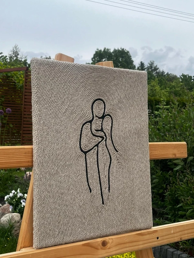 rękodzieło | dekoracja boho ze sznurka