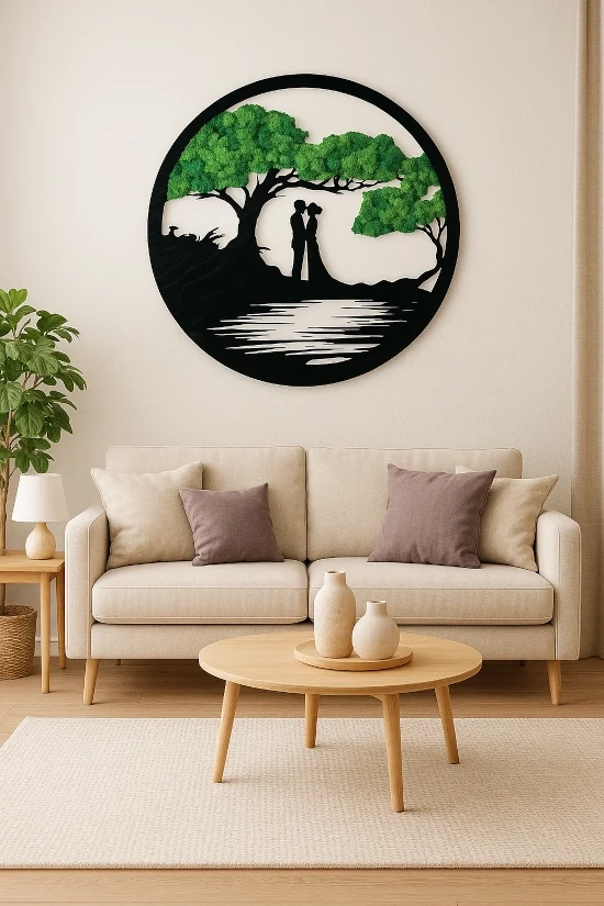 wizualizacja obrazu z chrobotkiem 80 cm