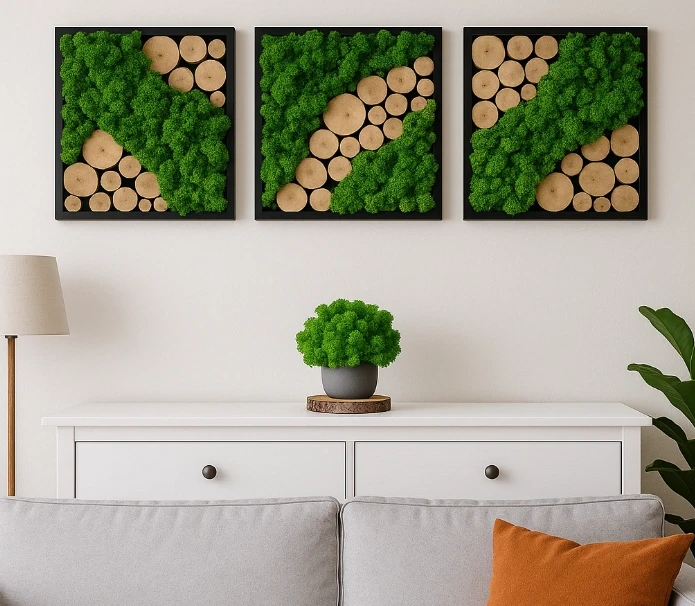 dekoracja z chrobotkiem patihome