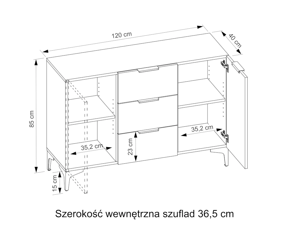 Komoda z szufladami
