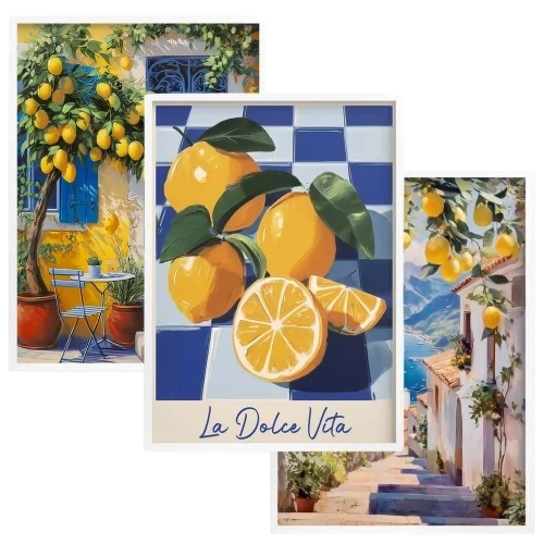 zestaw plakatów Cytrynowa Ekspresja
