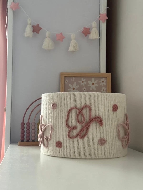 Lampa abażur sznurkowy Motylki