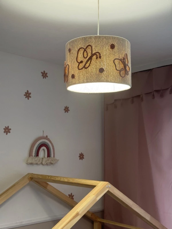 Lampa abażur w Motylki