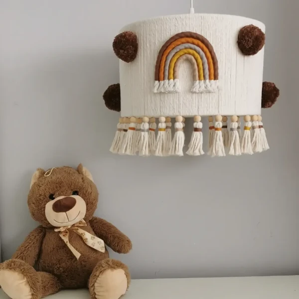 lampa do pokoju dziecka z  tęczą