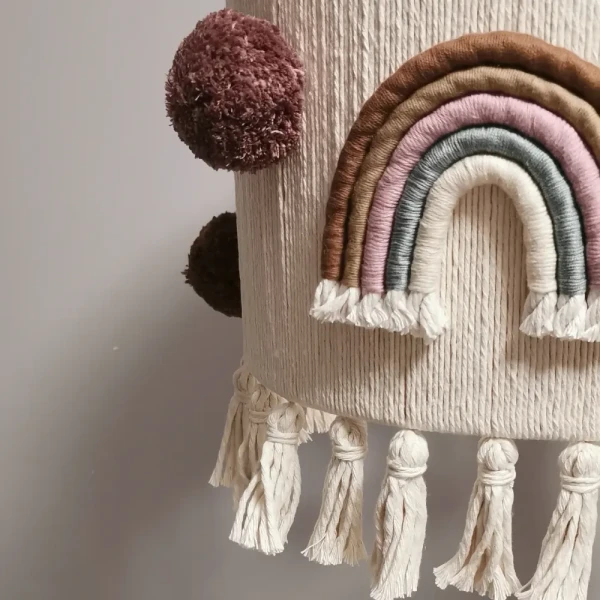 Lampa do pokoju dziecka abażur z tęczą