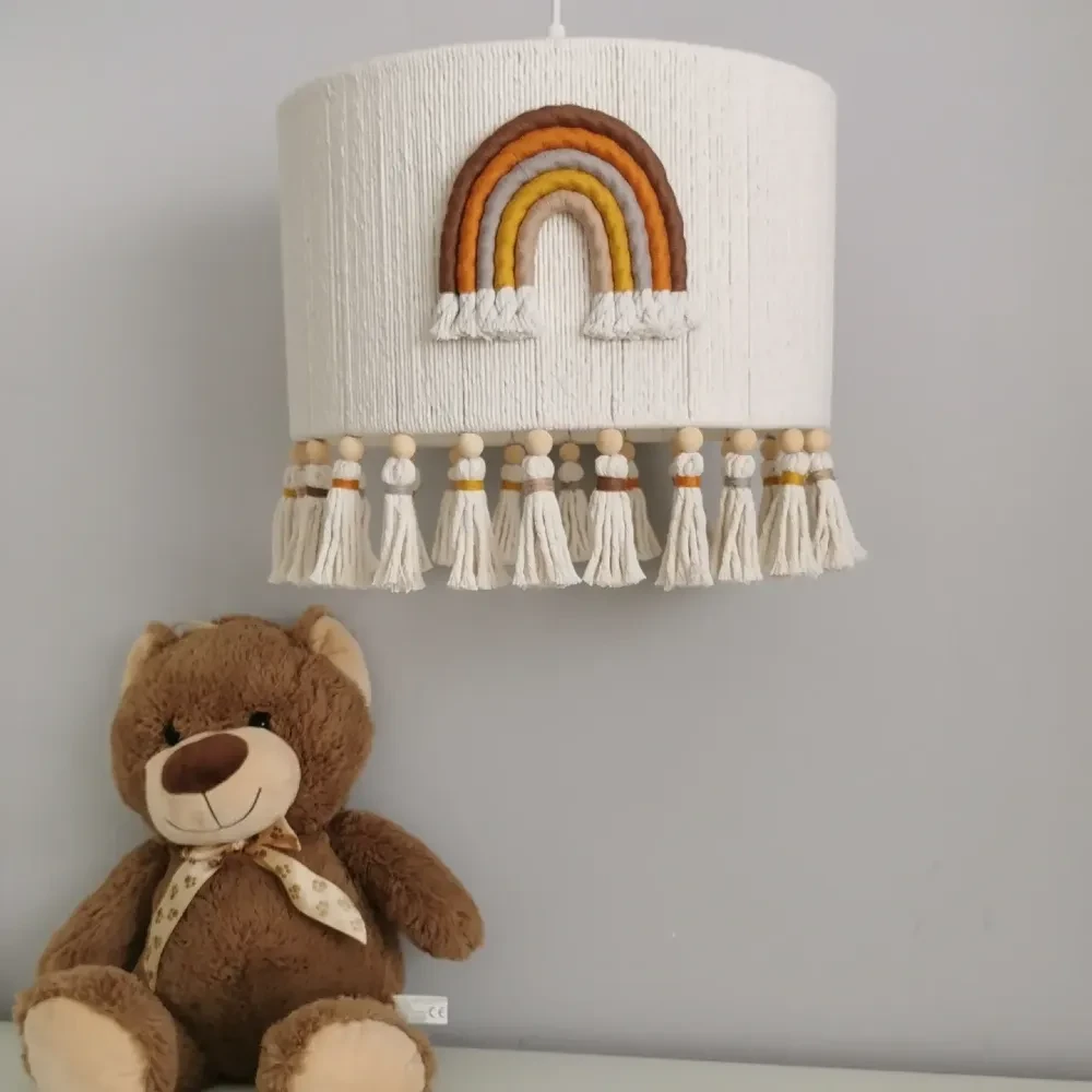 abażur tęcza handmade