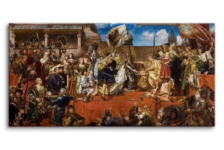 Obraz Jan Matejko „Hołd Pruski” reprodukcja