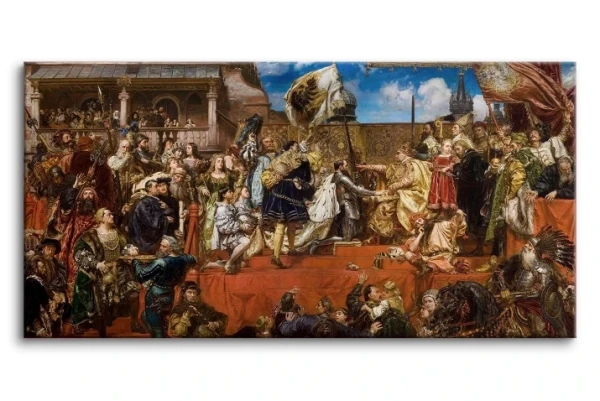 Obraz Jan Matejko „Hołd Pruski” reprodukcja
